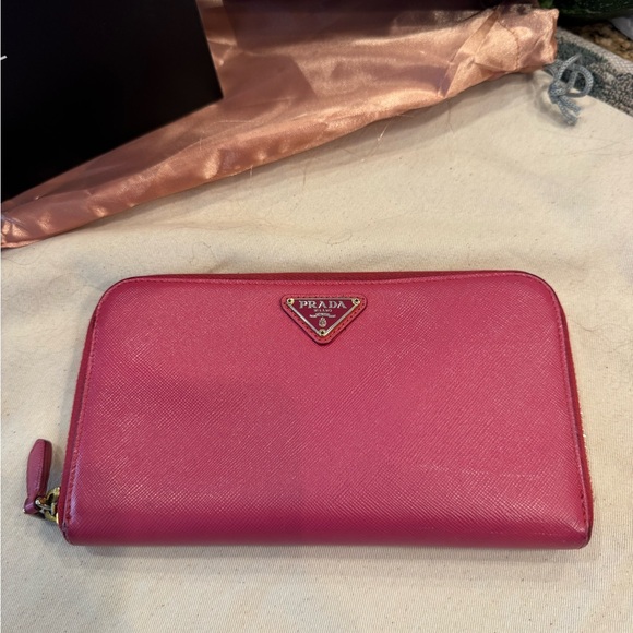 PRADA TESSUTO LEATHER WALLET - Picture 2 of 10